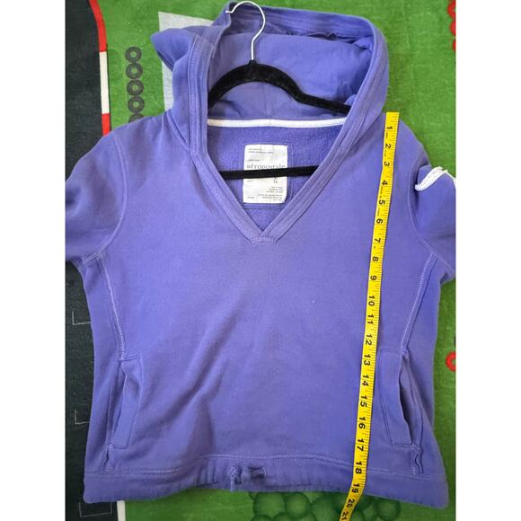 Aéropostale Y2K Purple Hoodie Sweatshirt Women’s Size Large Logo Sleeve - Picture 6 of 8